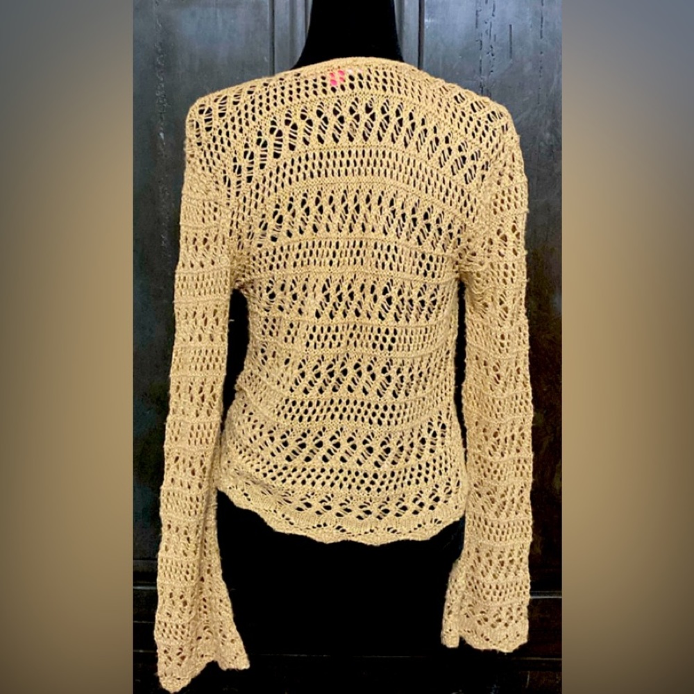 Liz Lange size XL golden brown sweater cardigan - Picture 3 of 12